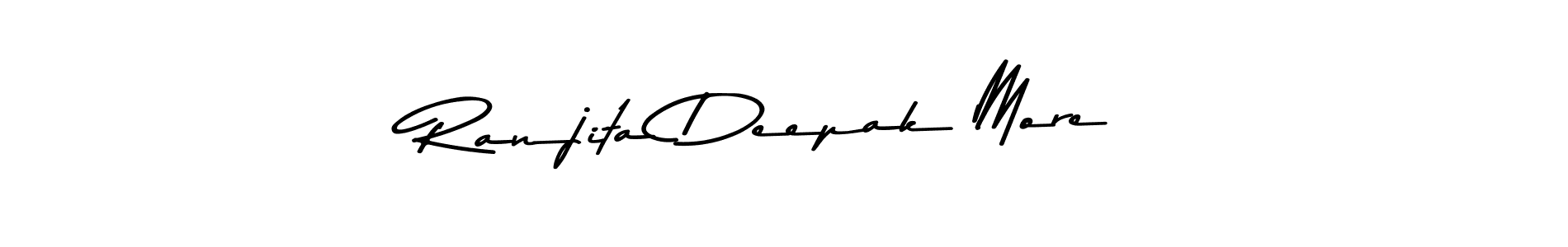 How to Draw Ranjita Deepak More signature style? Asem Kandis PERSONAL USE is a latest design signature styles for name Ranjita Deepak More. Ranjita Deepak More signature style 9 images and pictures png