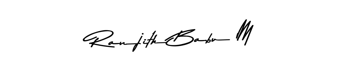 How to make Ranjith Babu M signature? Asem Kandis PERSONAL USE is a professional autograph style. Create handwritten signature for Ranjith Babu M name. Ranjith Babu M signature style 9 images and pictures png