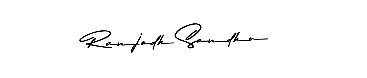 Make a beautiful signature design for name Ranjodh Sandhu. With this signature (Asem Kandis PERSONAL USE) style, you can create a handwritten signature for free. Ranjodh Sandhu signature style 9 images and pictures png