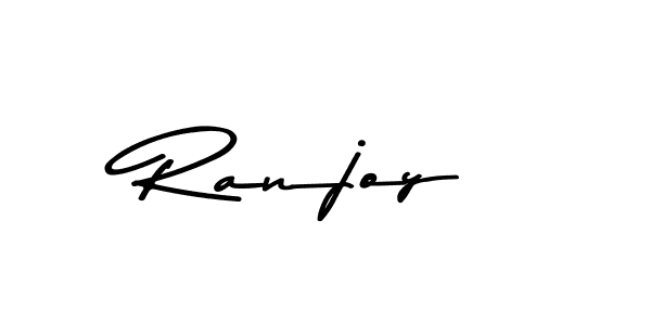 Make a beautiful signature design for name Ranjoy. Use this online signature maker to create a handwritten signature for free. Ranjoy signature style 9 images and pictures png