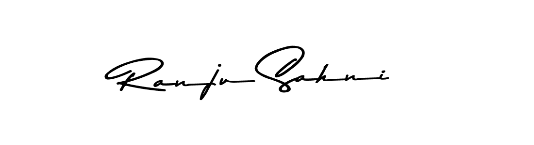 Design your own signature with our free online signature maker. With this signature software, you can create a handwritten (Asem Kandis PERSONAL USE) signature for name Ranju Sahni. Ranju Sahni signature style 9 images and pictures png