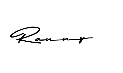 You should practise on your own different ways (Asem Kandis PERSONAL USE) to write your name (Ranny) in signature. don't let someone else do it for you. Ranny signature style 9 images and pictures png