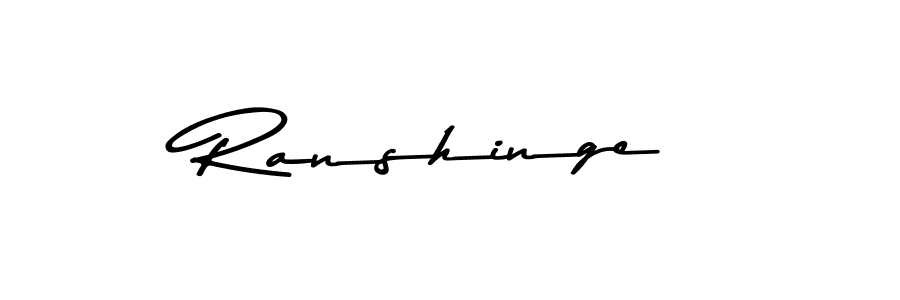 Ranshinge stylish signature style. Best Handwritten Sign (Asem Kandis PERSONAL USE) for my name. Handwritten Signature Collection Ideas for my name Ranshinge. Ranshinge signature style 9 images and pictures png