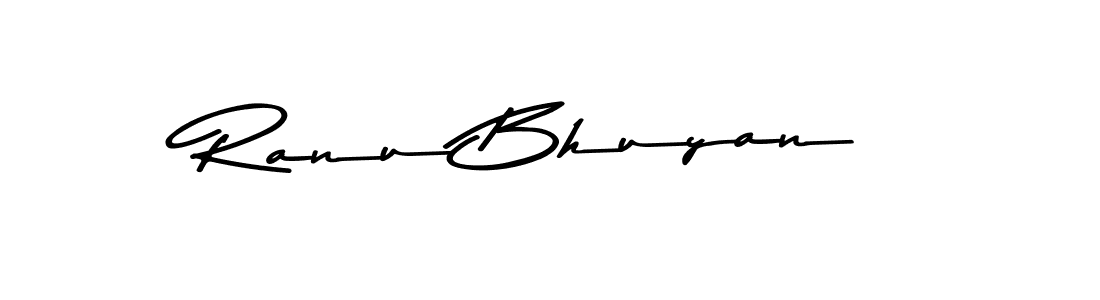 The best way (Asem Kandis PERSONAL USE) to make a short signature is to pick only two or three words in your name. The name Ranu Bhuyan include a total of six letters. For converting this name. Ranu Bhuyan signature style 9 images and pictures png