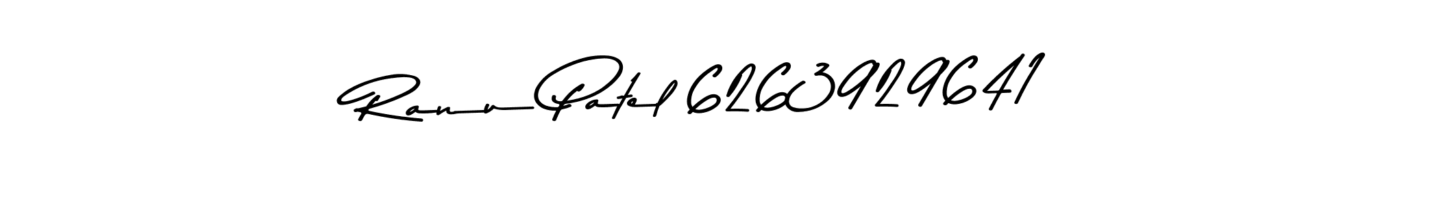 Use a signature maker to create a handwritten signature online. With this signature software, you can design (Asem Kandis PERSONAL USE) your own signature for name Ranu Patel 6263929641. Ranu Patel 6263929641 signature style 9 images and pictures png