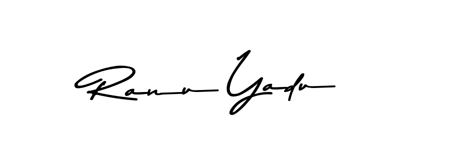 The best way (Asem Kandis PERSONAL USE) to make a short signature is to pick only two or three words in your name. The name Ranu Yadu include a total of six letters. For converting this name. Ranu Yadu signature style 9 images and pictures png