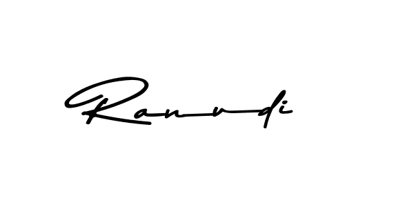 Create a beautiful signature design for name Ranudi. With this signature (Asem Kandis PERSONAL USE) fonts, you can make a handwritten signature for free. Ranudi signature style 9 images and pictures png