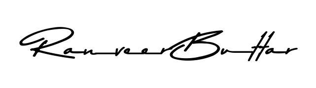 Asem Kandis PERSONAL USE is a professional signature style that is perfect for those who want to add a touch of class to their signature. Get Ranveer Buttar name fancy signature for free. Ranveer Buttar signature style 9 images and pictures png