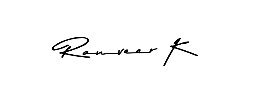 You should practise on your own different ways (Asem Kandis PERSONAL USE) to write your name (Ranveer K) in signature. don't let someone else do it for you. Ranveer K signature style 9 images and pictures png