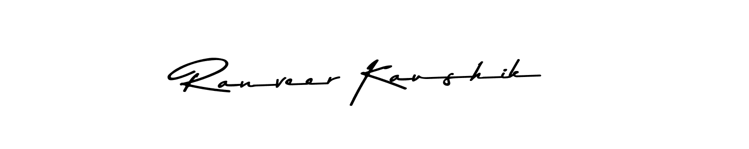 Create a beautiful signature design for name Ranveer Kaushik. With this signature (Asem Kandis PERSONAL USE) fonts, you can make a handwritten signature for free. Ranveer Kaushik signature style 9 images and pictures png
