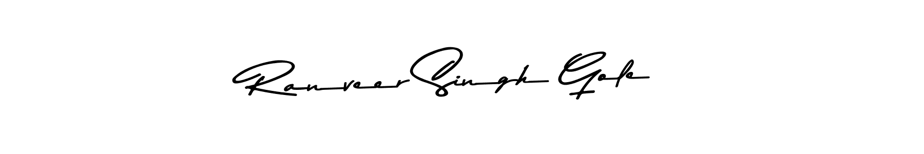 How to make Ranveer Singh Gole name signature. Use Asem Kandis PERSONAL USE style for creating short signs online. This is the latest handwritten sign. Ranveer Singh Gole signature style 9 images and pictures png