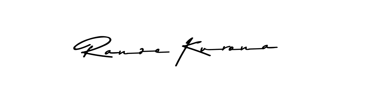 Make a beautiful signature design for name Ranze Kurona. With this signature (Asem Kandis PERSONAL USE) style, you can create a handwritten signature for free. Ranze Kurona signature style 9 images and pictures png