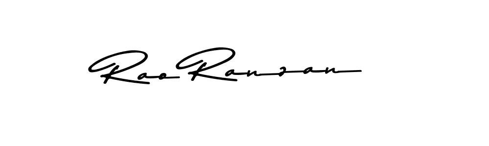 Design your own signature with our free online signature maker. With this signature software, you can create a handwritten (Asem Kandis PERSONAL USE) signature for name Rao Ranzan. Rao Ranzan signature style 9 images and pictures png