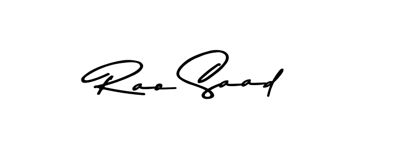 Use a signature maker to create a handwritten signature online. With this signature software, you can design (Asem Kandis PERSONAL USE) your own signature for name Rao Saad. Rao Saad signature style 9 images and pictures png