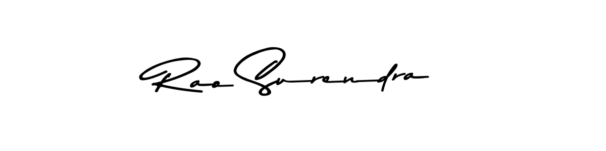Also You can easily find your signature by using the search form. We will create Rao Surendra name handwritten signature images for you free of cost using Asem Kandis PERSONAL USE sign style. Rao Surendra signature style 9 images and pictures png