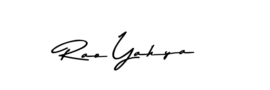 Make a beautiful signature design for name Rao Yahya. Use this online signature maker to create a handwritten signature for free. Rao Yahya signature style 9 images and pictures png