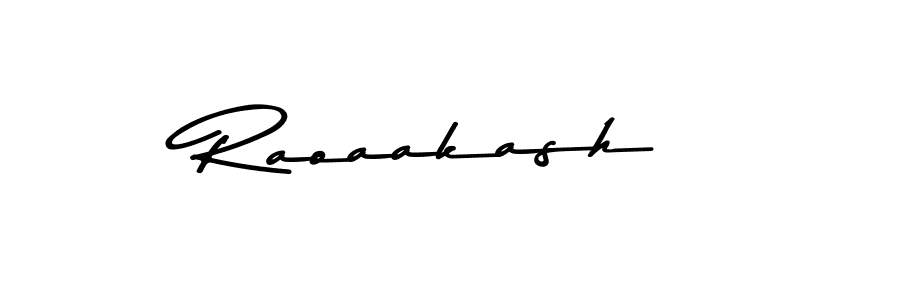 Raoaakash stylish signature style. Best Handwritten Sign (Asem Kandis PERSONAL USE) for my name. Handwritten Signature Collection Ideas for my name Raoaakash. Raoaakash signature style 9 images and pictures png