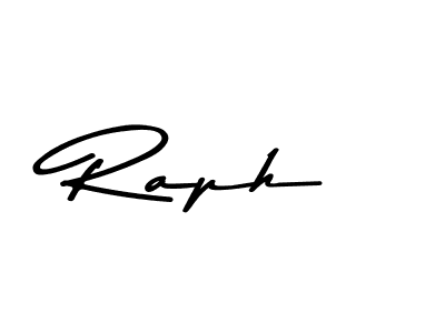 Make a beautiful signature design for name Raph. With this signature (Asem Kandis PERSONAL USE) style, you can create a handwritten signature for free. Raph signature style 9 images and pictures png