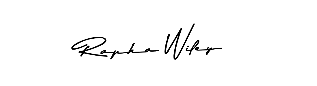 How to make Rapha Wiley signature? Asem Kandis PERSONAL USE is a professional autograph style. Create handwritten signature for Rapha Wiley name. Rapha Wiley signature style 9 images and pictures png