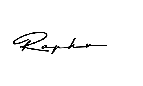 Make a beautiful signature design for name Raphu. With this signature (Asem Kandis PERSONAL USE) style, you can create a handwritten signature for free. Raphu signature style 9 images and pictures png