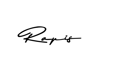 This is the best signature style for the Rapis name. Also you like these signature font (Asem Kandis PERSONAL USE). Mix name signature. Rapis signature style 9 images and pictures png