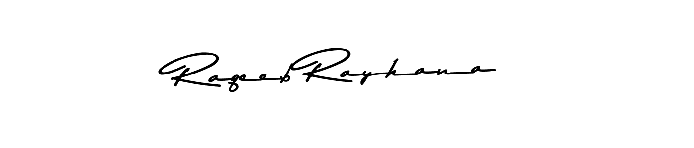 if you are searching for the best signature style for your name Raqeeb Rayhana. so please give up your signature search. here we have designed multiple signature styles  using Asem Kandis PERSONAL USE. Raqeeb Rayhana signature style 9 images and pictures png
