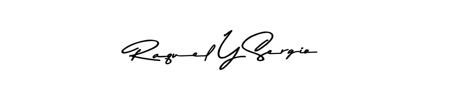 This is the best signature style for the Raquel Y Sergio name. Also you like these signature font (Asem Kandis PERSONAL USE). Mix name signature. Raquel Y Sergio signature style 9 images and pictures png