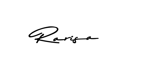 You should practise on your own different ways (Asem Kandis PERSONAL USE) to write your name (Rarisa) in signature. don't let someone else do it for you. Rarisa signature style 9 images and pictures png
