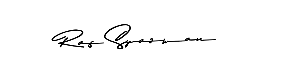 Create a beautiful signature design for name Ras Syazwan. With this signature (Asem Kandis PERSONAL USE) fonts, you can make a handwritten signature for free. Ras Syazwan signature style 9 images and pictures png