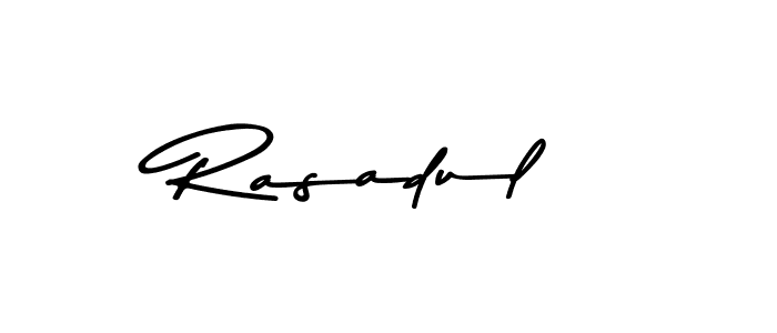 Create a beautiful signature design for name Rasadul. With this signature (Asem Kandis PERSONAL USE) fonts, you can make a handwritten signature for free. Rasadul signature style 9 images and pictures png