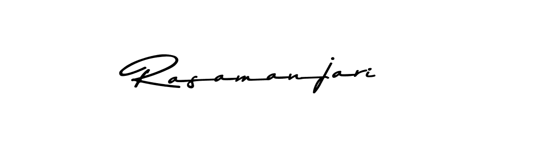 Rasamanjari stylish signature style. Best Handwritten Sign (Asem Kandis PERSONAL USE) for my name. Handwritten Signature Collection Ideas for my name Rasamanjari. Rasamanjari signature style 9 images and pictures png