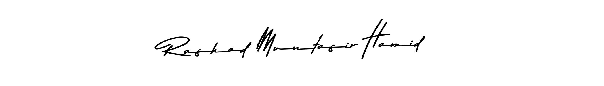 Make a beautiful signature design for name Rashad Muntasir Hamid. Use this online signature maker to create a handwritten signature for free. Rashad Muntasir Hamid signature style 9 images and pictures png