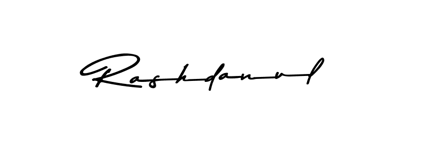 Create a beautiful signature design for name Rashdanul. With this signature (Asem Kandis PERSONAL USE) fonts, you can make a handwritten signature for free. Rashdanul signature style 9 images and pictures png