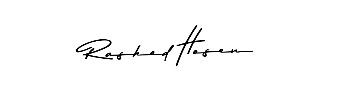 Design your own signature with our free online signature maker. With this signature software, you can create a handwritten (Asem Kandis PERSONAL USE) signature for name Rashed Hosen. Rashed Hosen signature style 9 images and pictures png