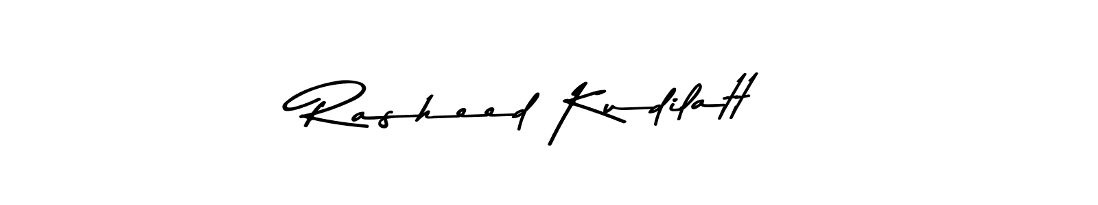 The best way (Asem Kandis PERSONAL USE) to make a short signature is to pick only two or three words in your name. The name Rasheed Kudilatt include a total of six letters. For converting this name. Rasheed Kudilatt signature style 9 images and pictures png