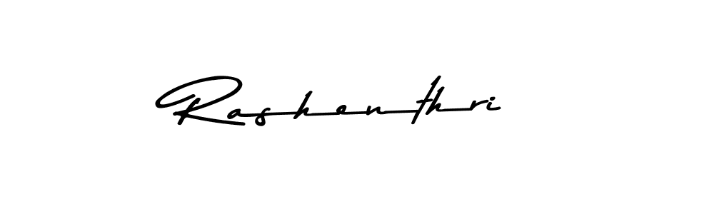 Design your own signature with our free online signature maker. With this signature software, you can create a handwritten (Asem Kandis PERSONAL USE) signature for name Rashenthri. Rashenthri signature style 9 images and pictures png