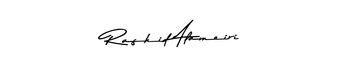 Design your own signature with our free online signature maker. With this signature software, you can create a handwritten (Asem Kandis PERSONAL USE) signature for name Rashid Alameiri. Rashid Alameiri signature style 9 images and pictures png