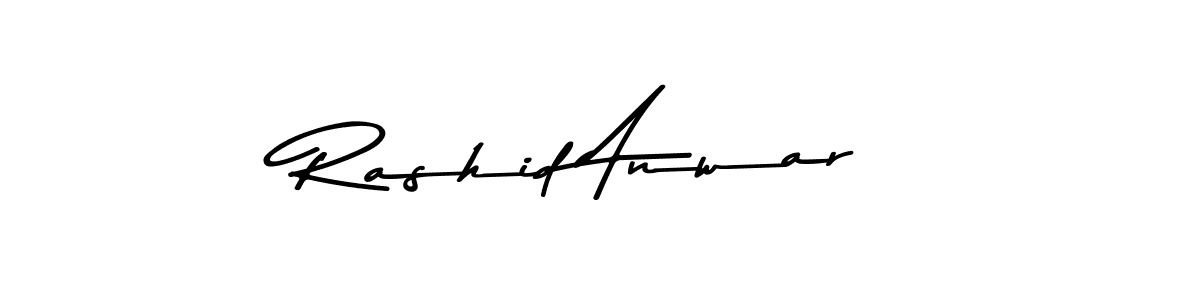 Make a beautiful signature design for name Rashid Anwar. Use this online signature maker to create a handwritten signature for free. Rashid Anwar signature style 9 images and pictures png