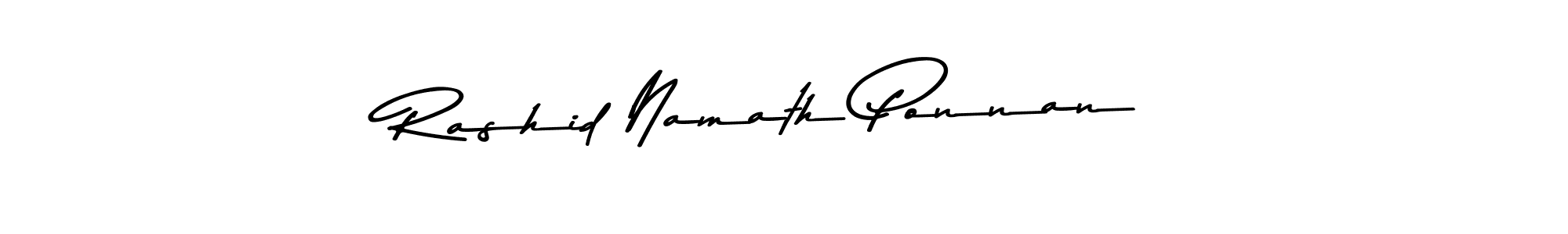 Design your own signature with our free online signature maker. With this signature software, you can create a handwritten (Asem Kandis PERSONAL USE) signature for name Rashid Namath Ponnan. Rashid Namath Ponnan signature style 9 images and pictures png