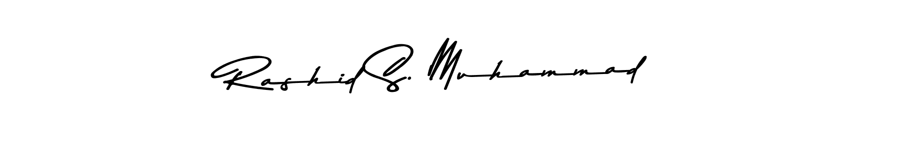 Rashid S. Muhammad stylish signature style. Best Handwritten Sign (Asem Kandis PERSONAL USE) for my name. Handwritten Signature Collection Ideas for my name Rashid S. Muhammad. Rashid S. Muhammad signature style 9 images and pictures png