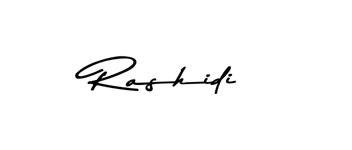 Make a beautiful signature design for name Rashidi. Use this online signature maker to create a handwritten signature for free. Rashidi signature style 9 images and pictures png