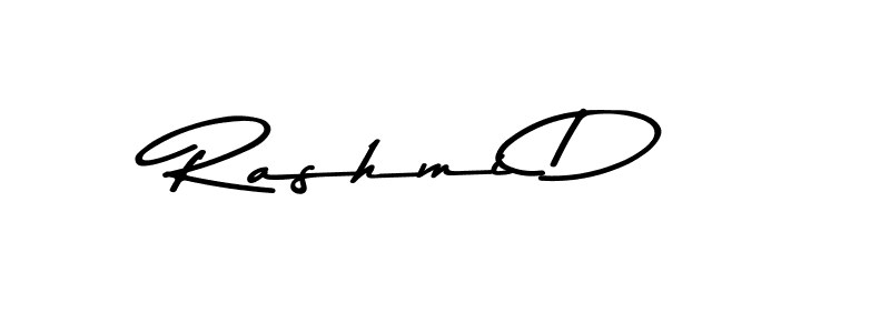 The best way (Asem Kandis PERSONAL USE) to make a short signature is to pick only two or three words in your name. The name Rashmi D include a total of six letters. For converting this name. Rashmi D signature style 9 images and pictures png