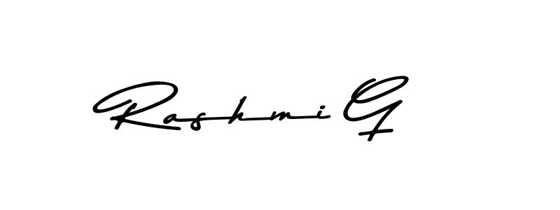 How to make Rashmi G signature? Asem Kandis PERSONAL USE is a professional autograph style. Create handwritten signature for Rashmi G name. Rashmi G signature style 9 images and pictures png