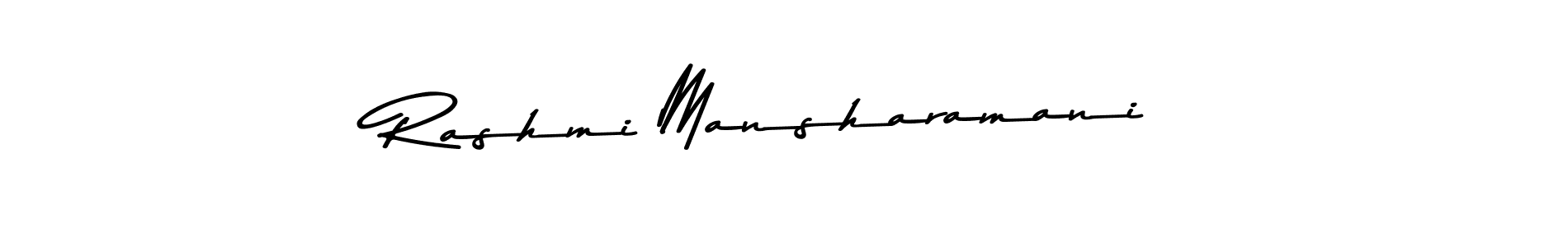 Make a beautiful signature design for name Rashmi Mansharamani. Use this online signature maker to create a handwritten signature for free. Rashmi Mansharamani signature style 9 images and pictures png