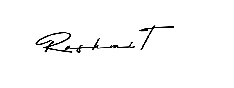 How to make Rashmi T signature? Asem Kandis PERSONAL USE is a professional autograph style. Create handwritten signature for Rashmi T name. Rashmi T signature style 9 images and pictures png