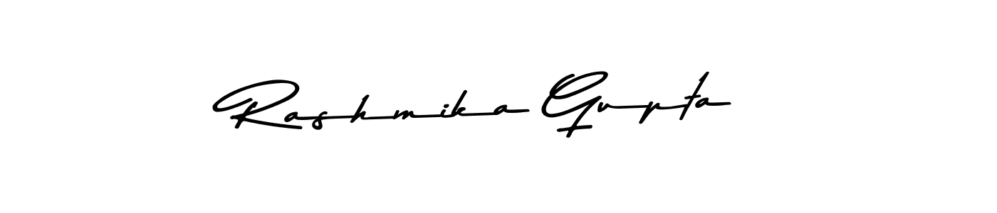 How to make Rashmika Gupta name signature. Use Asem Kandis PERSONAL USE style for creating short signs online. This is the latest handwritten sign. Rashmika Gupta signature style 9 images and pictures png