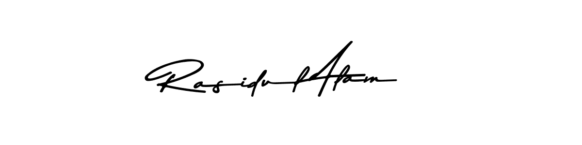 Design your own signature with our free online signature maker. With this signature software, you can create a handwritten (Asem Kandis PERSONAL USE) signature for name Rasidul Alam. Rasidul Alam signature style 9 images and pictures png