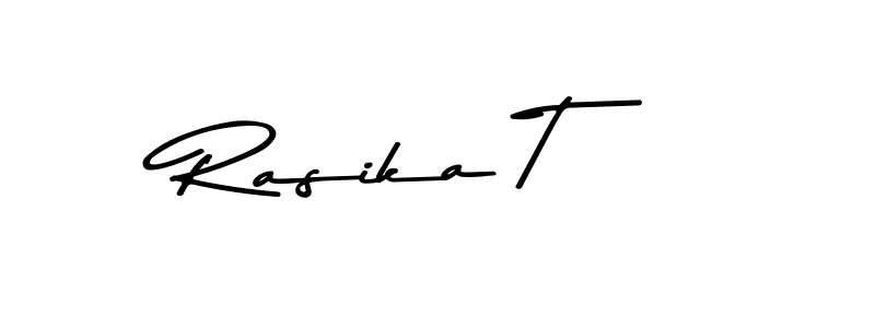 Make a beautiful signature design for name Rasika T. With this signature (Asem Kandis PERSONAL USE) style, you can create a handwritten signature for free. Rasika T signature style 9 images and pictures png