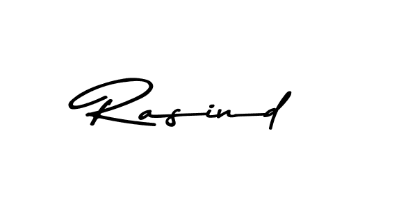 Design your own signature with our free online signature maker. With this signature software, you can create a handwritten (Asem Kandis PERSONAL USE) signature for name Rasind. Rasind signature style 9 images and pictures png