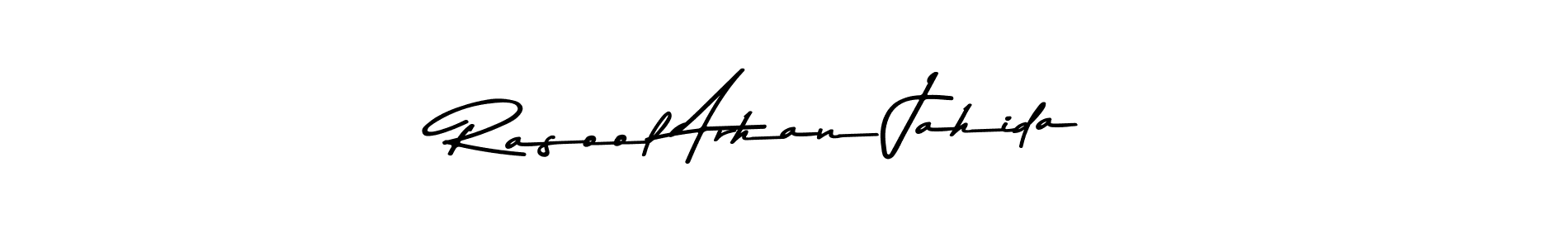 Here are the top 10 professional signature styles for the name Rasool Arhan Jahida. These are the best autograph styles you can use for your name. Rasool Arhan Jahida signature style 9 images and pictures png